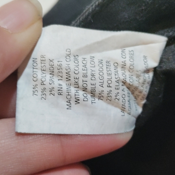 Blue Age Denim black destructed jeans size 11 leggings jeggings - Picture 8 of 8